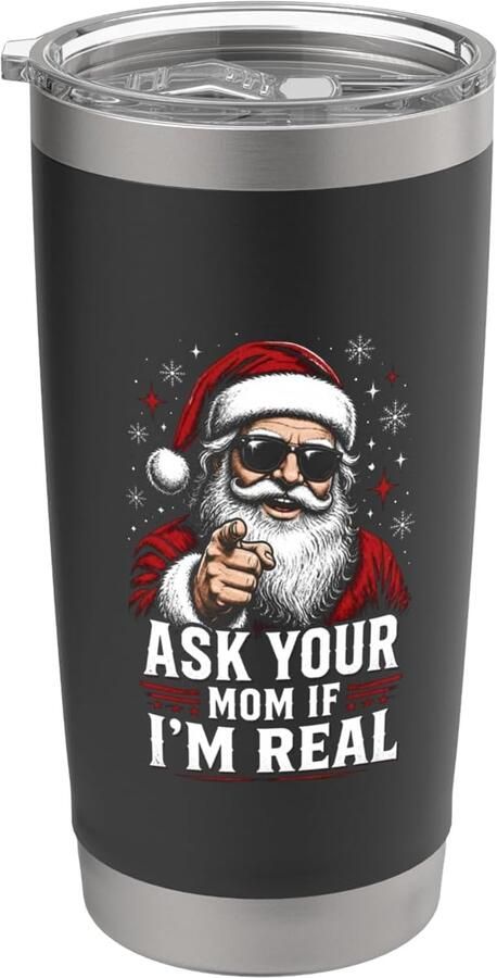 Thermobeker met Kerstman dubbelwandig