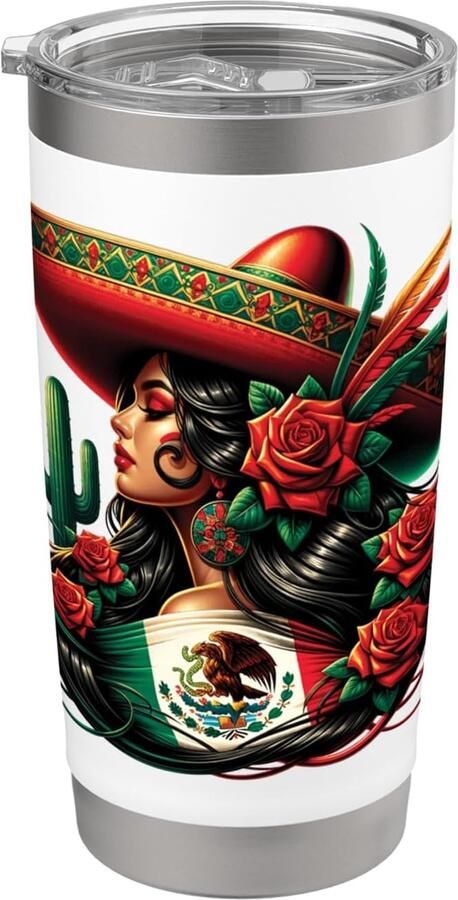 Thermobeker met Mexicaanse vlag
