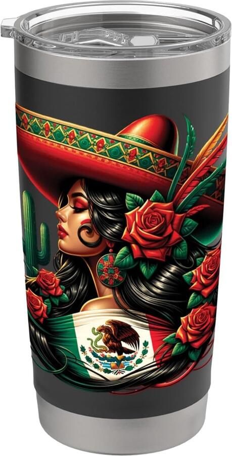 Thermobeker met Mexicaanse vlag