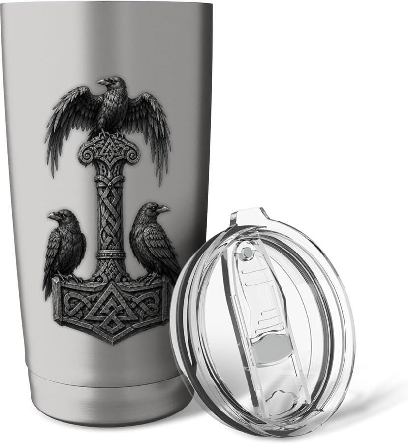 Thermobeker met Odin-rune symbool