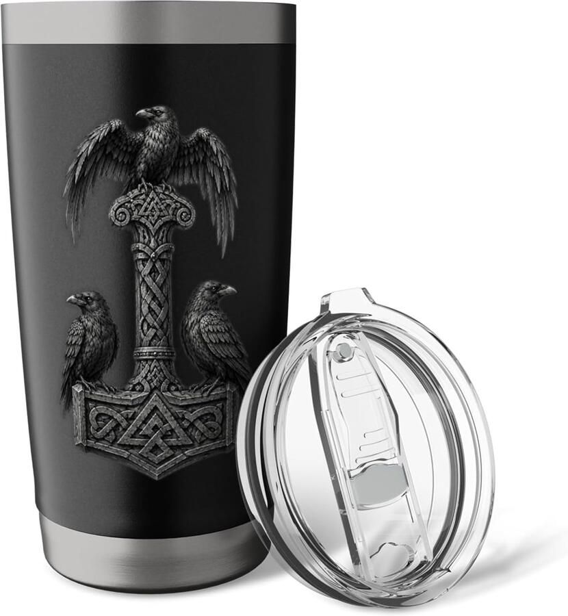 Thermobeker met Odin-rune symbool