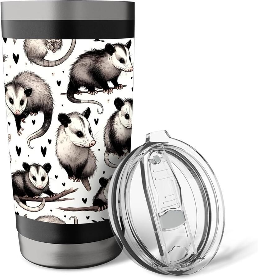 Thermobeker met opossumprint
