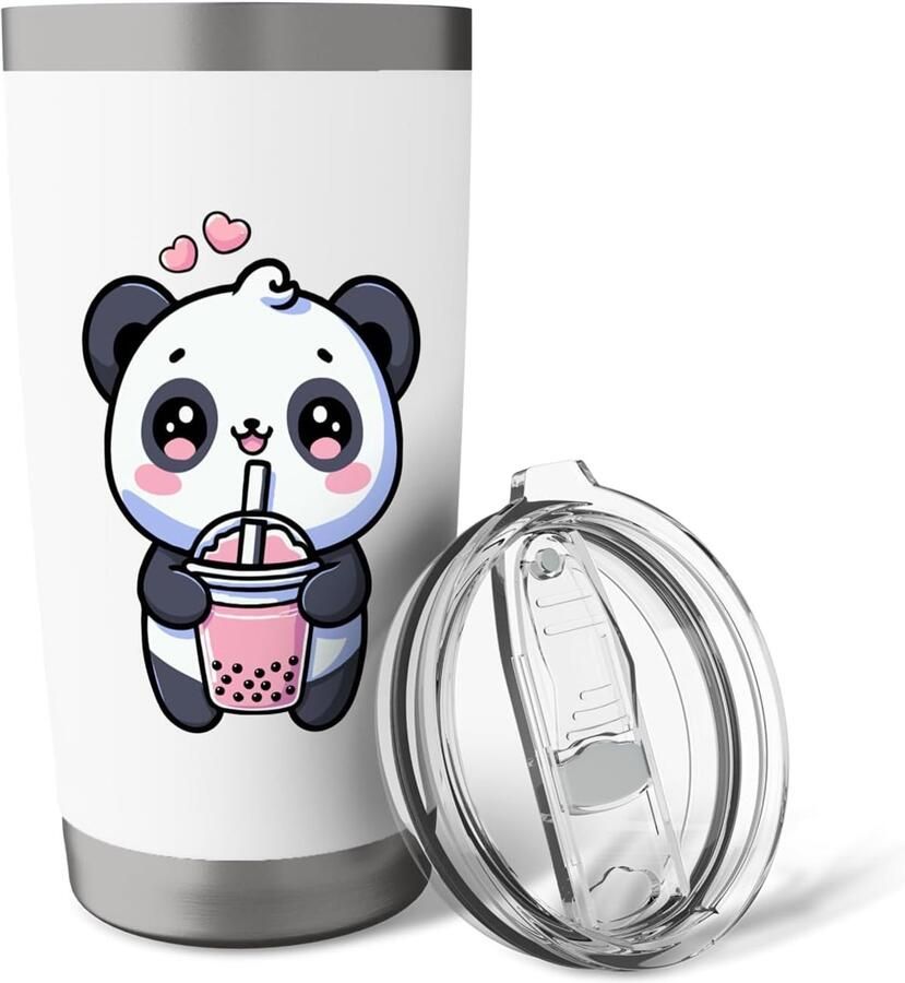 Thermobeker met panda-design