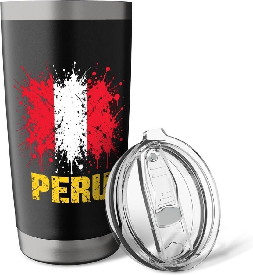 Thermobeker met Peru-vlag