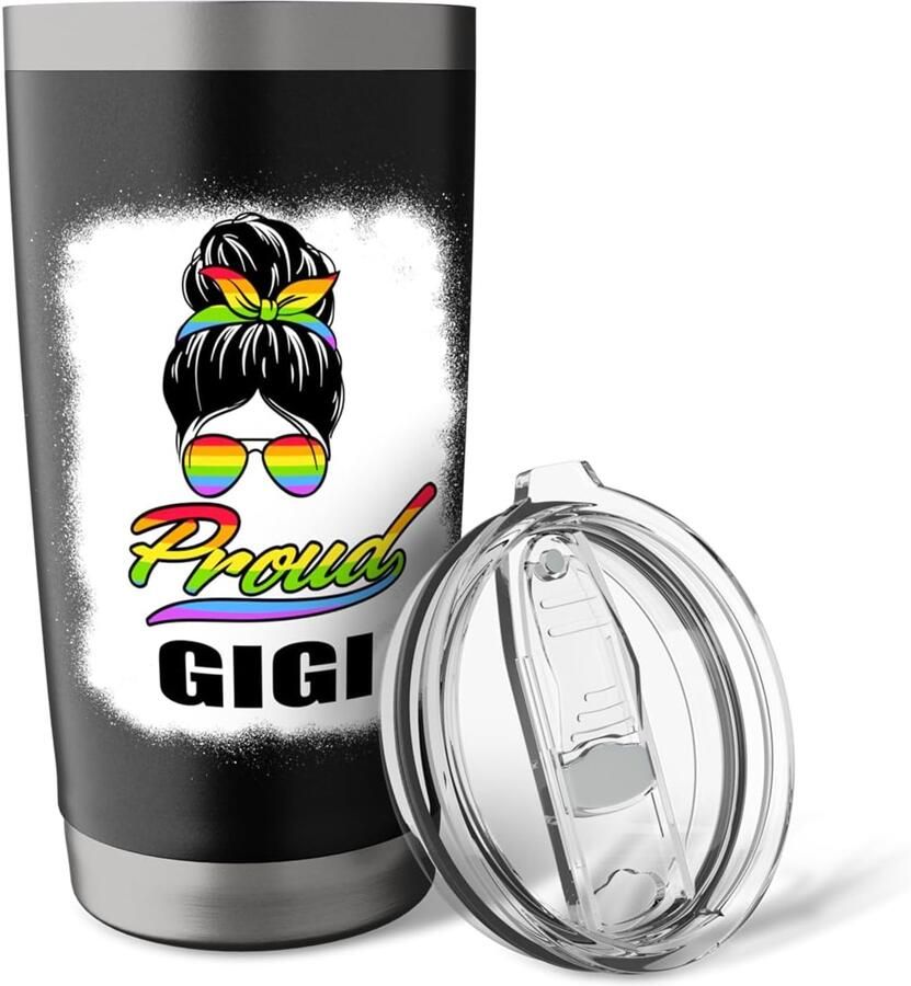 Thermobeker met regenboogprint