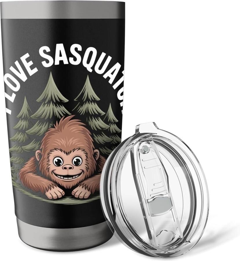 Thermobeker met Sasquatch-ontwerp