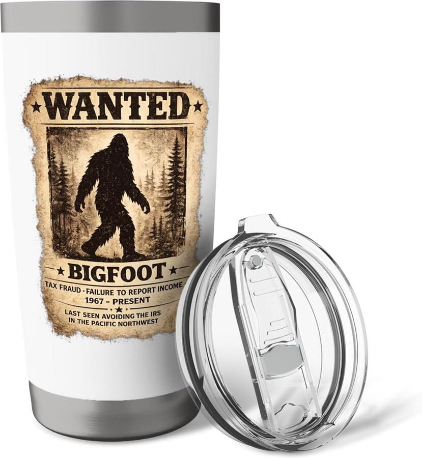 Thermobeker met Sasquatch-ontwerp
