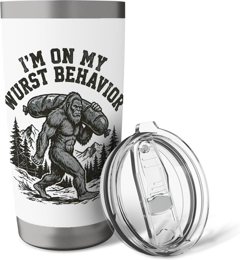 Thermobeker met Sasquatch-ontwerp