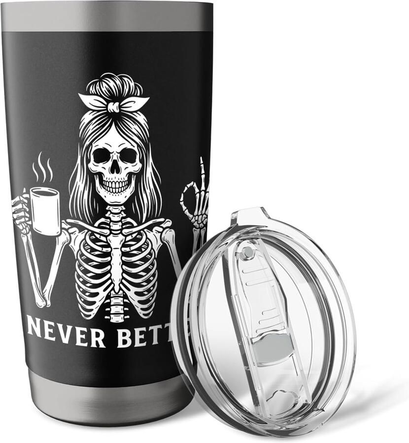 Thermobeker met skelet voor koffie