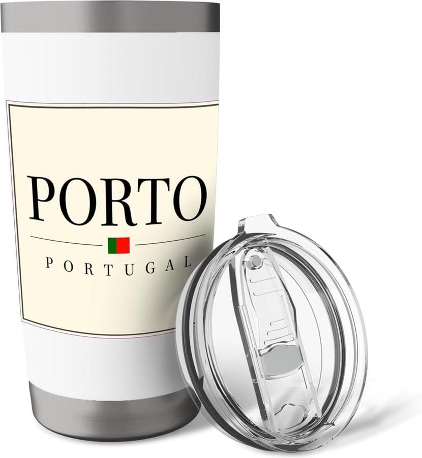 Thermobeker met stadsvlag Porto