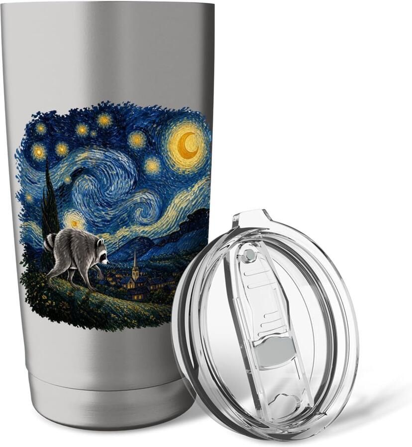 Thermobeker met Sterrennacht van Gogh design