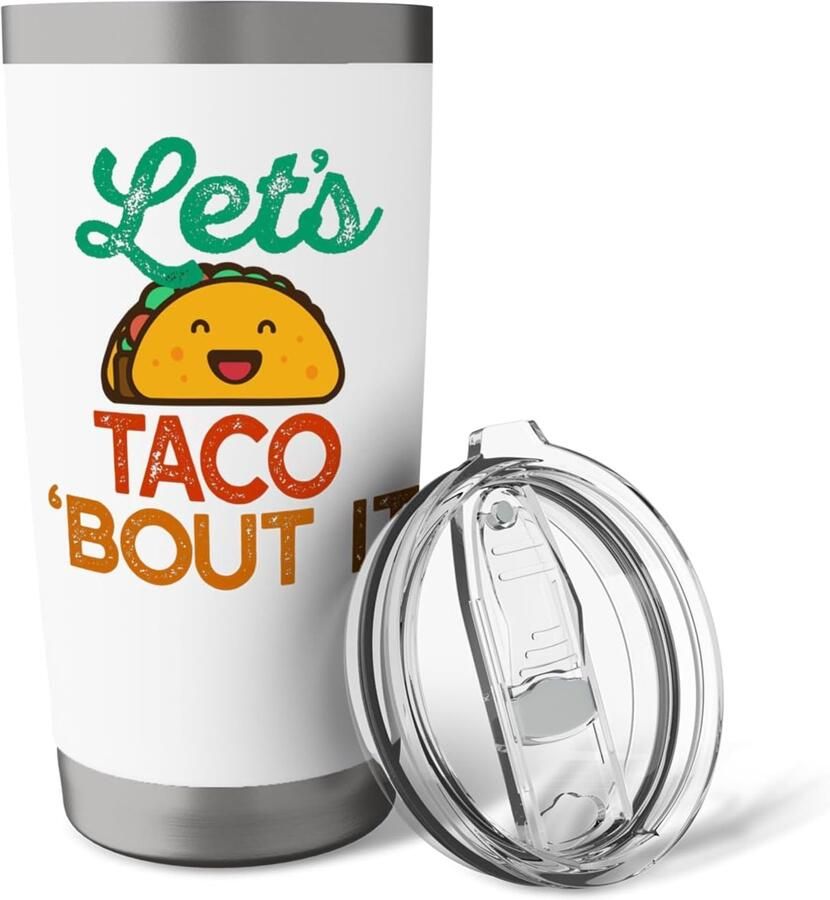 Thermobeker met taco-print
