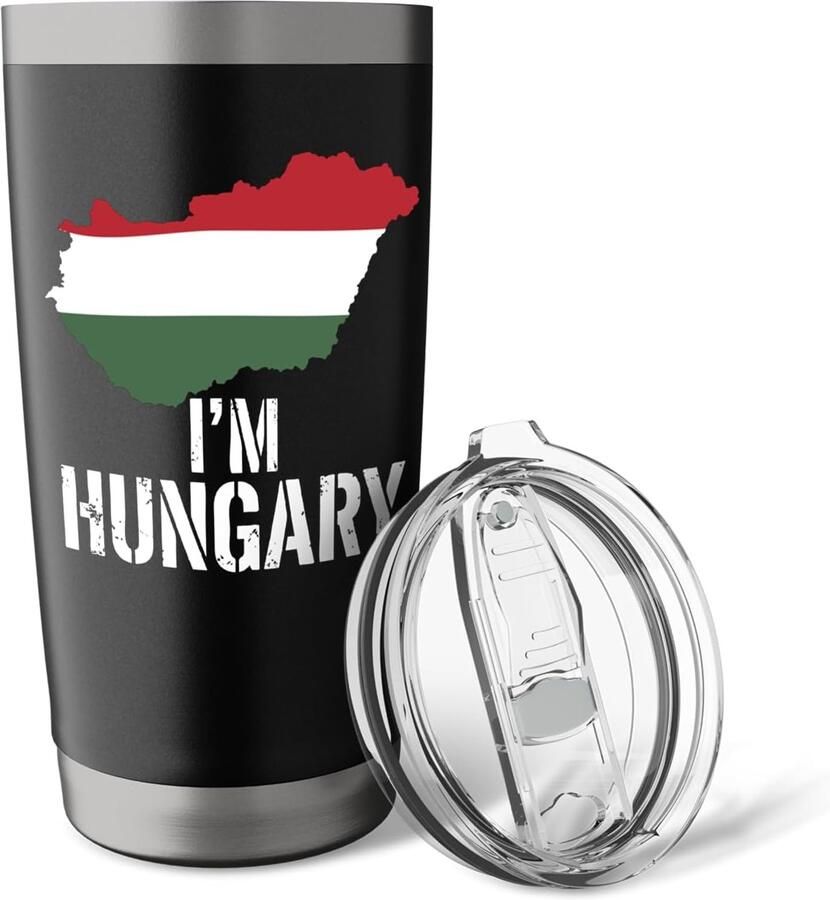 Thermobeker met tekst I'm Hungarn
