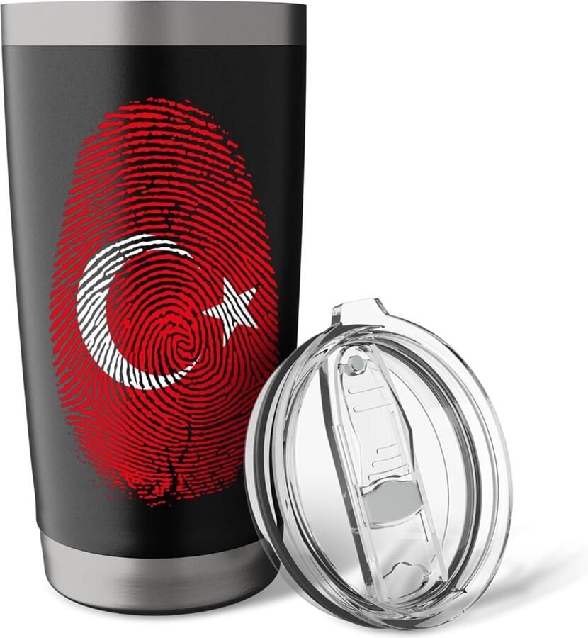 Thermobeker met Turkse vlag voor trotse Turken