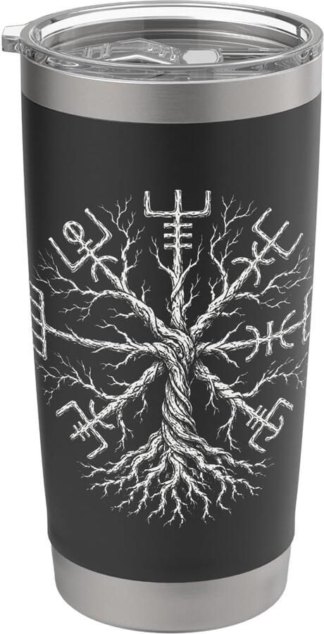 Thermobeker met Vegvisir-motief