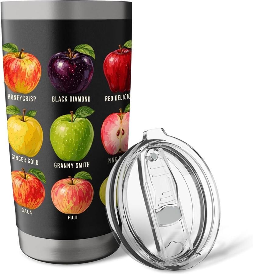 Thermobeker met verschillende appels