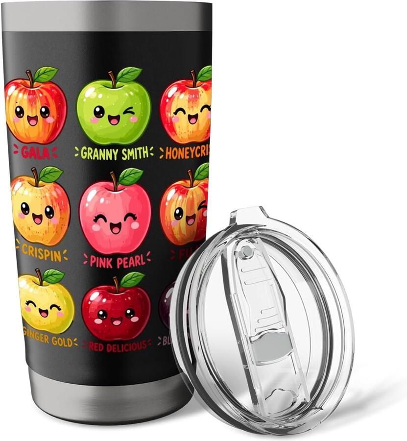 Thermobeker met verschillende appels