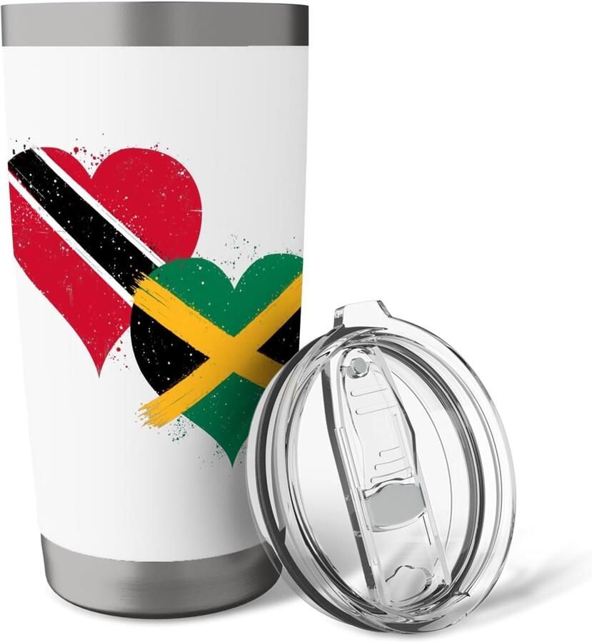Thermobeker met vlag Trinidad en Tobago