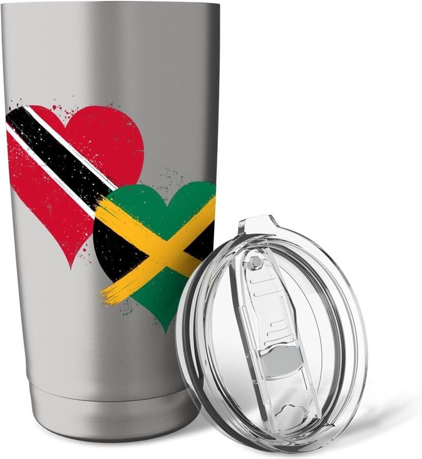 Thermobeker met vlag Trinidad en Tobago