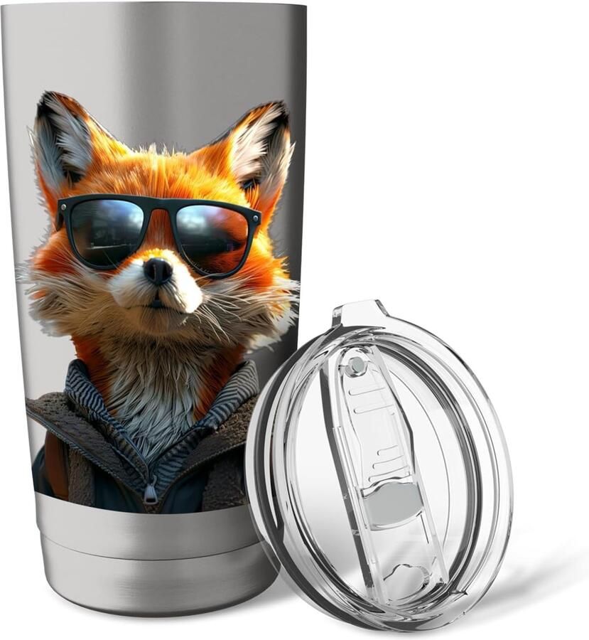 Thermobeker met vos