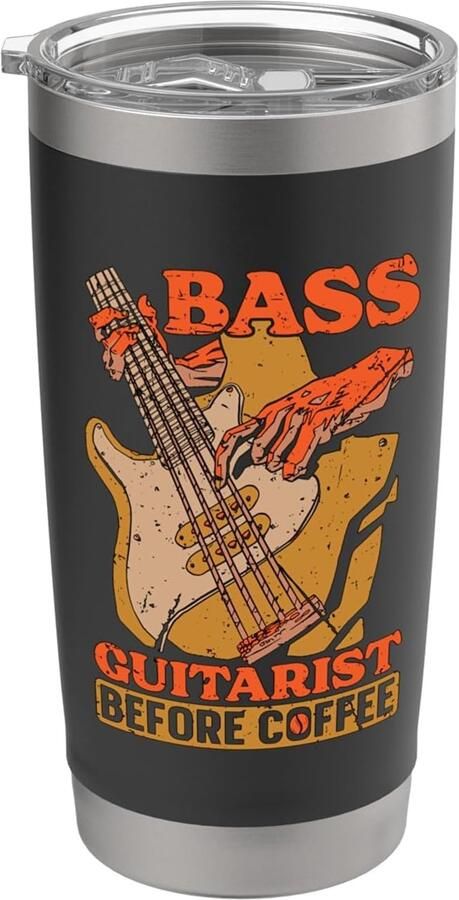 Thermobeker voor bassist dubbelwandig roestvrij staal