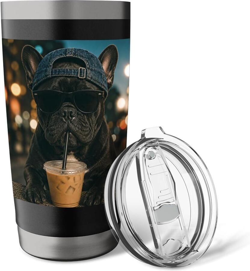 Thermobeker voor Franse Bulldogliefhebbers 350 ml