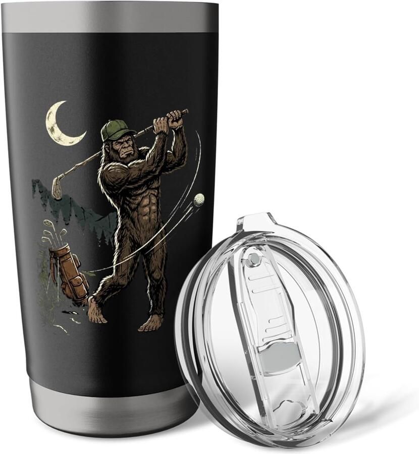 Thermobeker voor golfers met Bigfoot-print