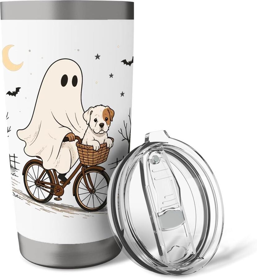 Thermobeker voor Halloween dubbelwandig roestvrij staal