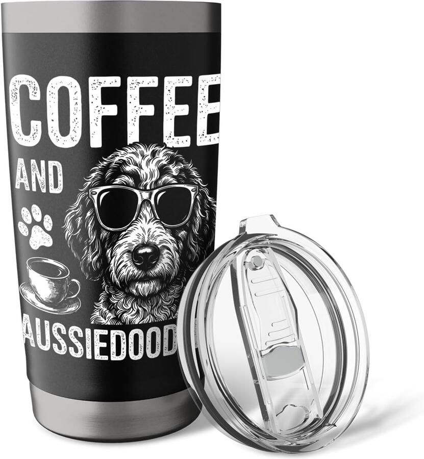 Thermobeker voor koffie en Aussiedoodles