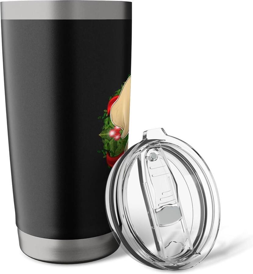 Thermobeker voor Labradorliefhebbers met Kerstmotief