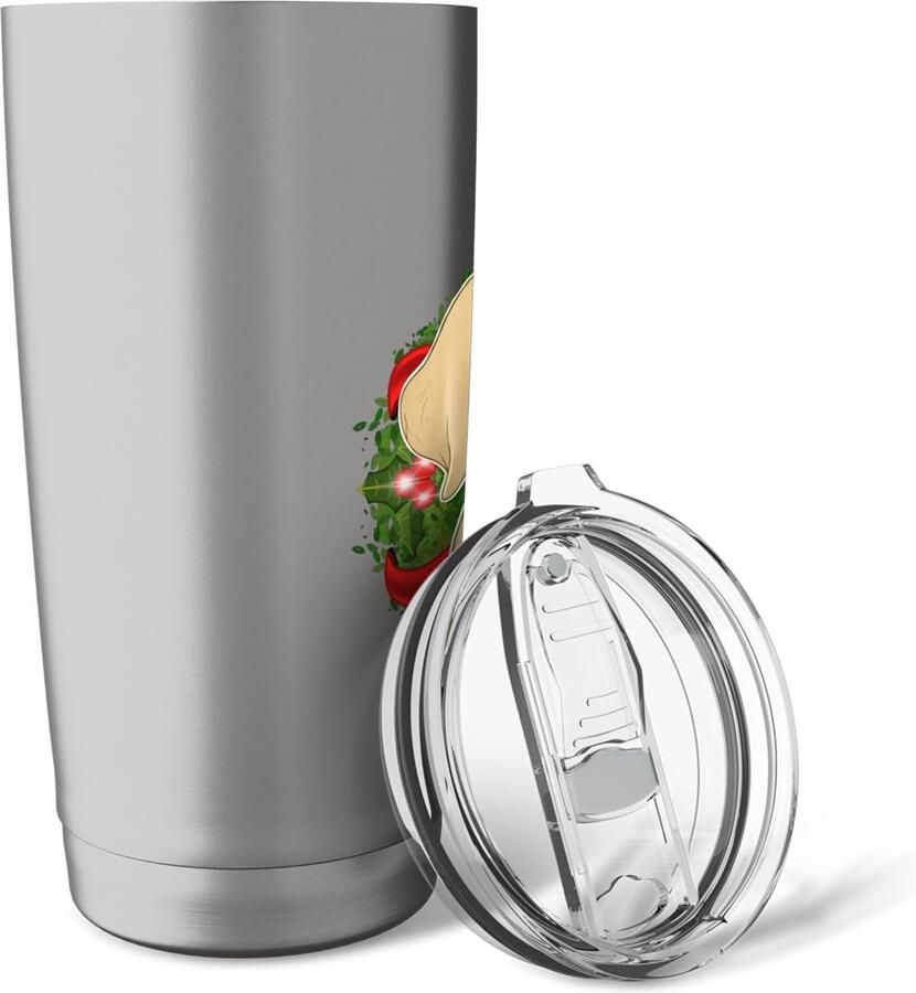 Thermobeker voor Labradorliefhebbers met Kerstmotief