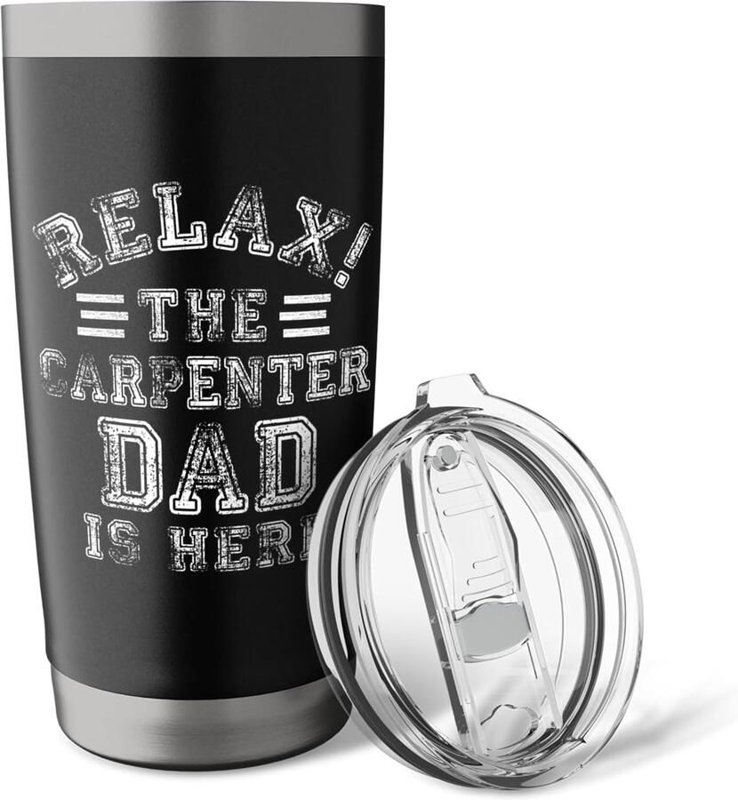Thermobeker voor papa dubbelwandig roestvrij staal