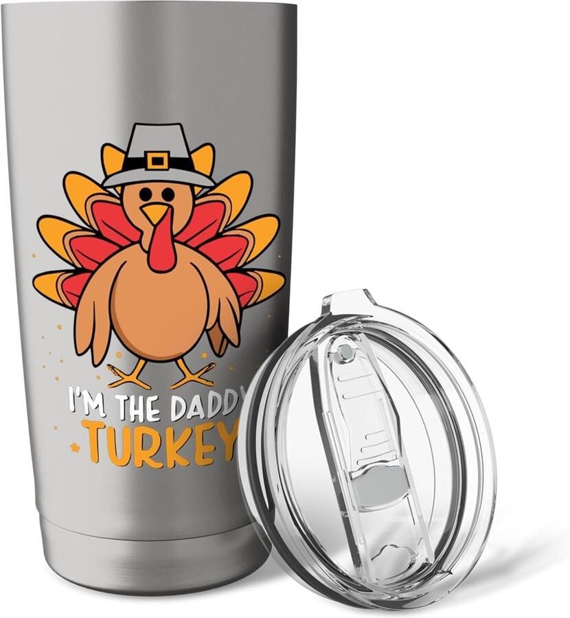 Thermobeker voor vader en zoon Thanksgiving