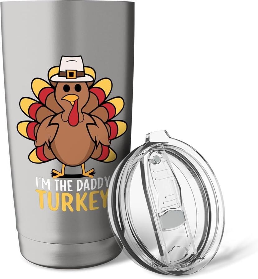 Thermobeker voor vader en zoon Thanksgiving