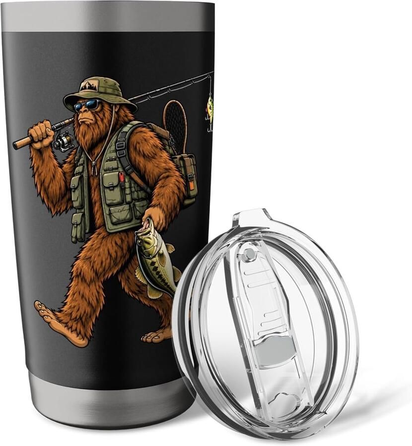 Thermobeker voor vissers met Bigfoot-design