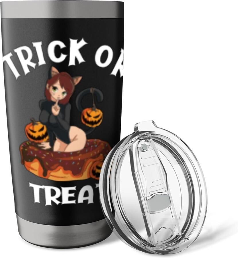 Thermosbeker Halloween kat
