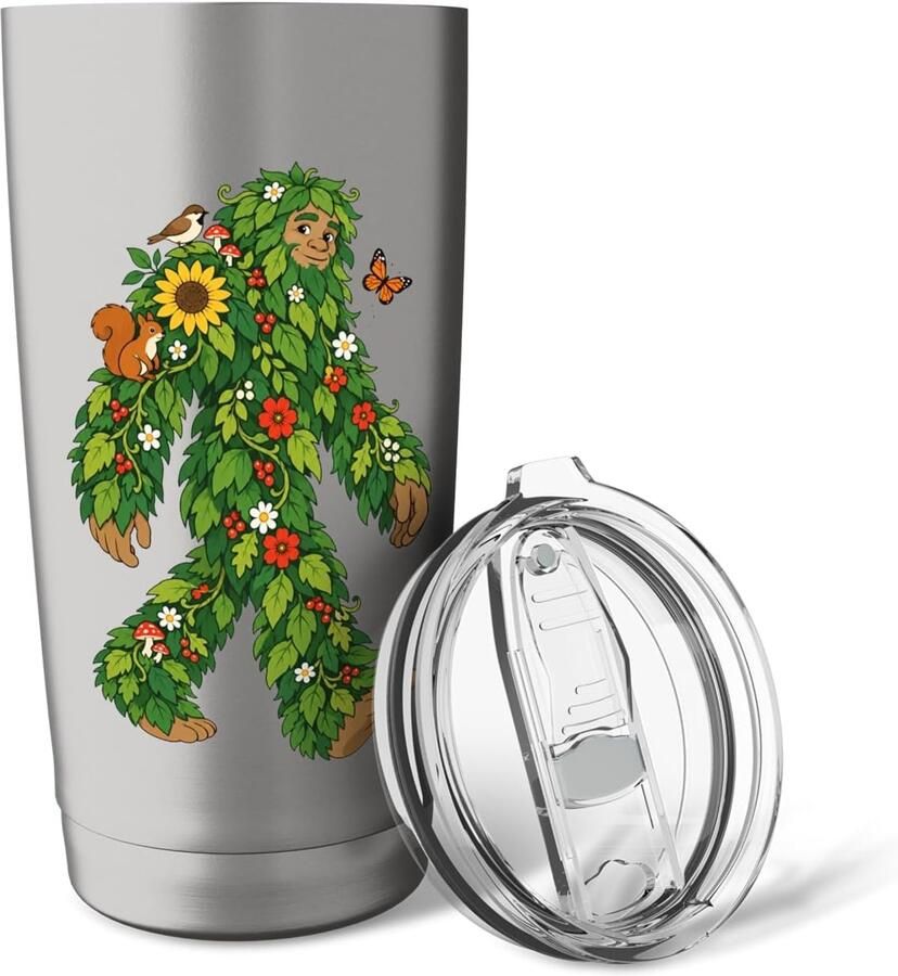 Thermosbeker met bloemenpatroon