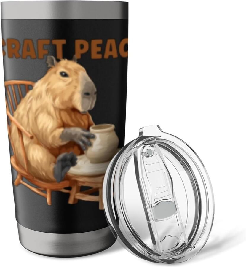 Thermosbeker met Capybara-print