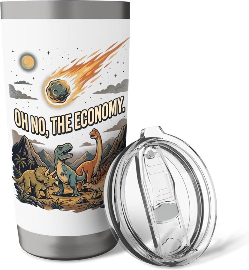 Thermosbeker met dinosaur ontwerp