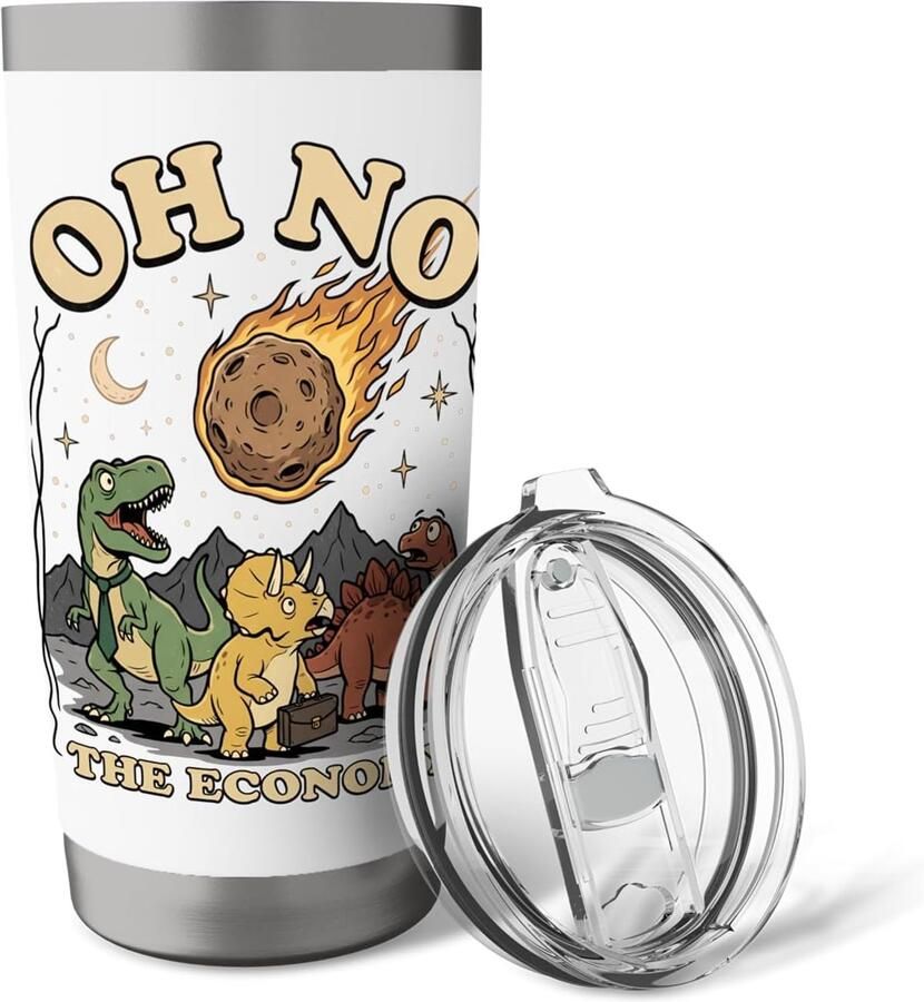 Thermosbeker met dinosaur ontwerp