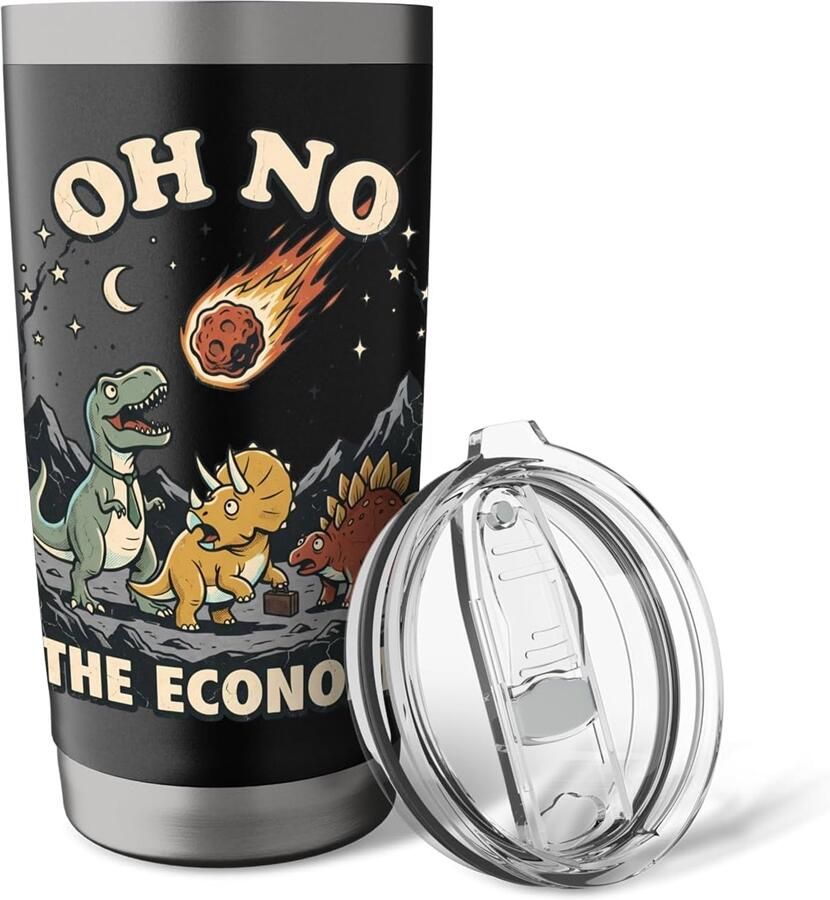 Thermosbeker met dinosaur ontwerp