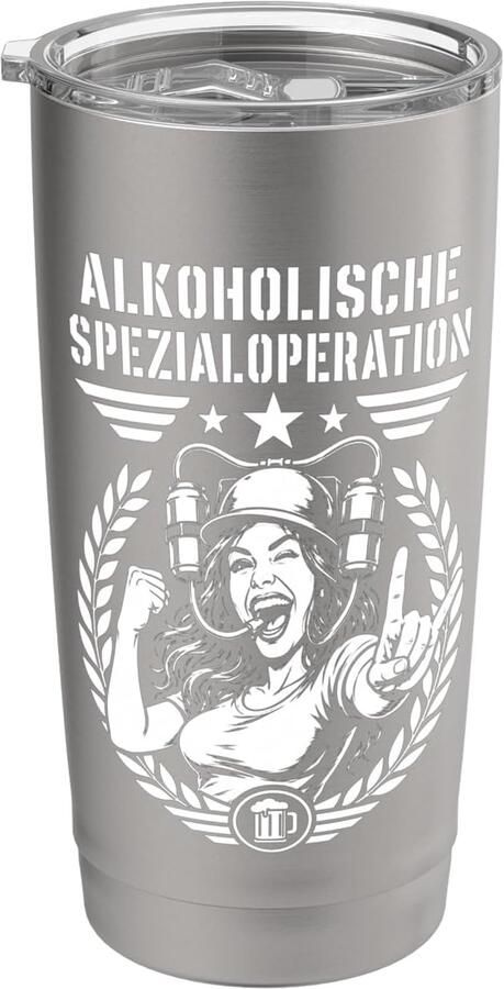 Thermosbeker met dubbele wand voor alcoholische dranken