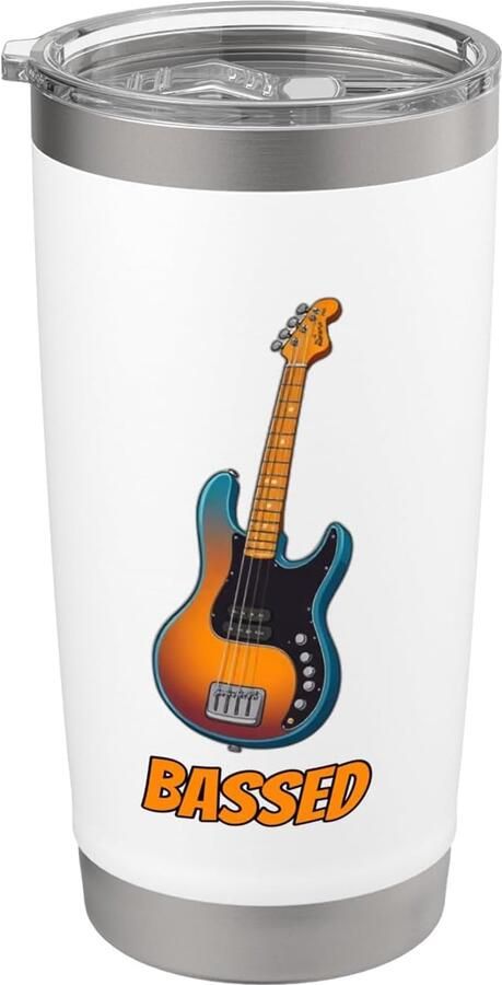 Thermosbeker met dubbele wand voor bassist