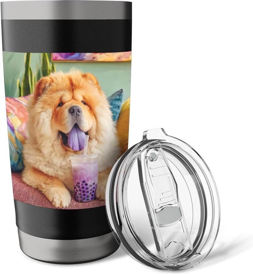 Thermosbeker met dubbele wand voor bubbeltjes thee