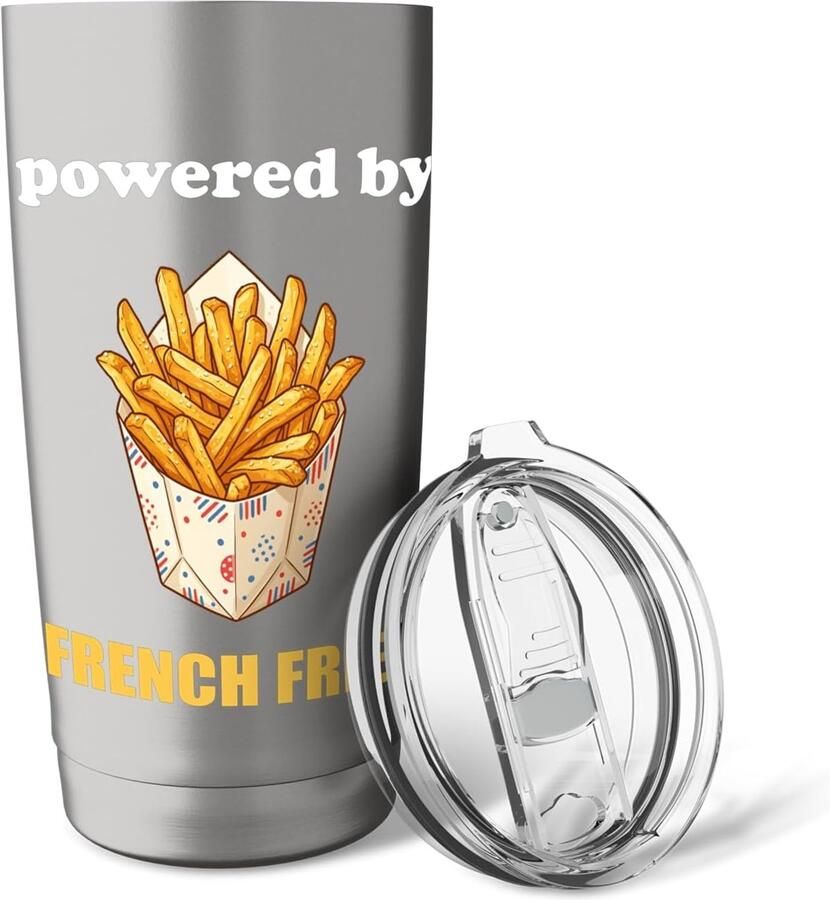 Thermosbeker met dubbele wand voor friet
