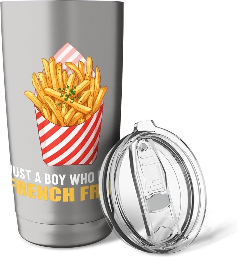 Thermosbeker met dubbele wand voor friet