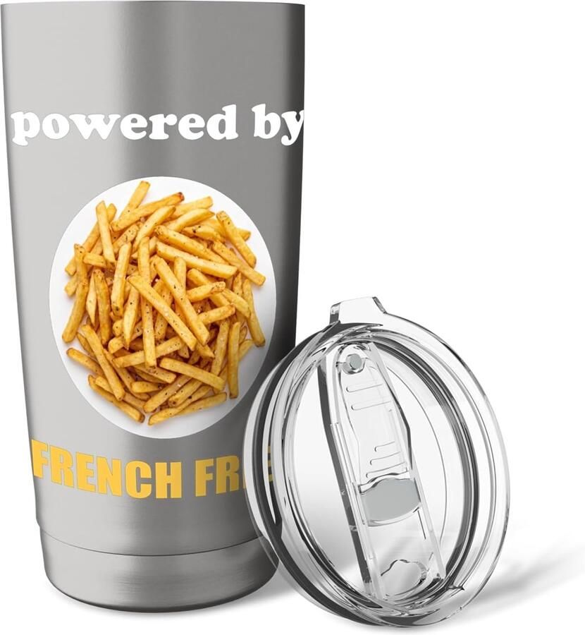 Thermosbeker met dubbele wand voor friet