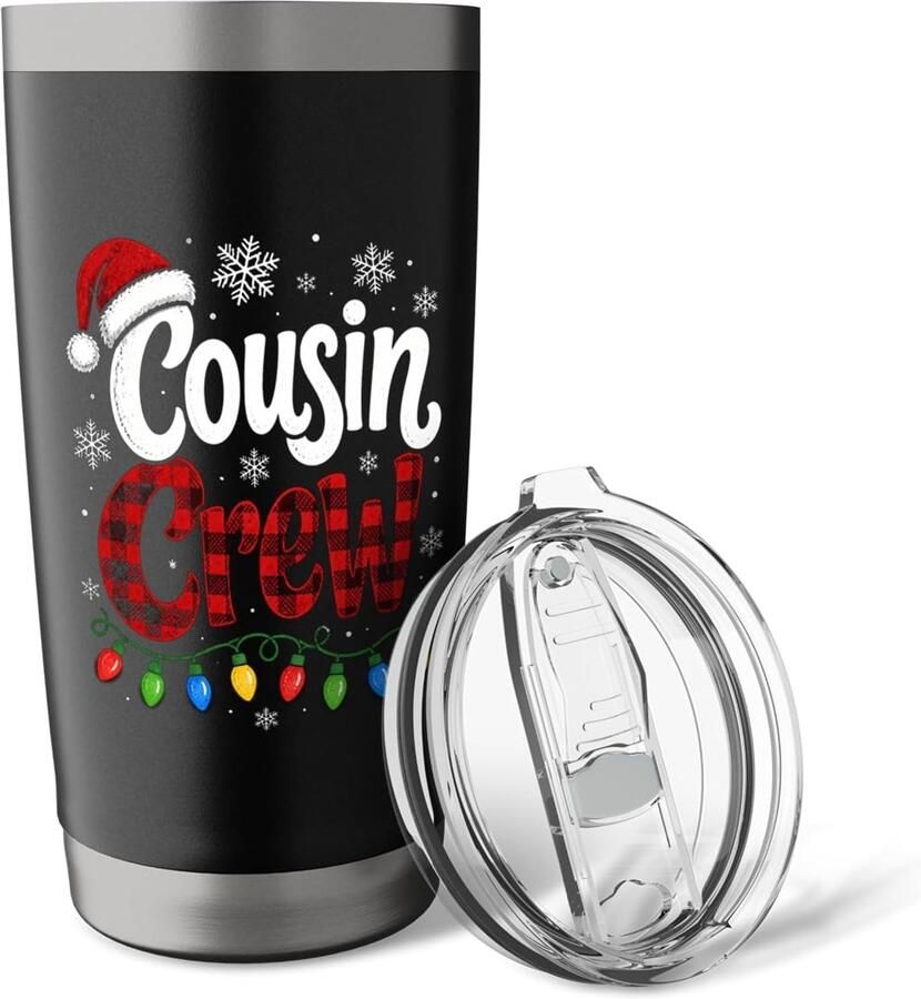 Thermosbeker met dubbele wand voor kerst