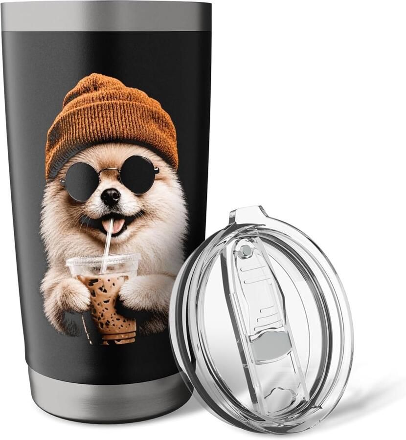 Thermosbeker met dubbele wand voor koude koffie
