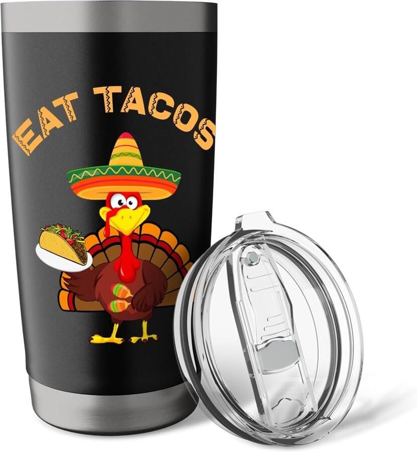 Thermosbeker met dubbele wand voor tacos